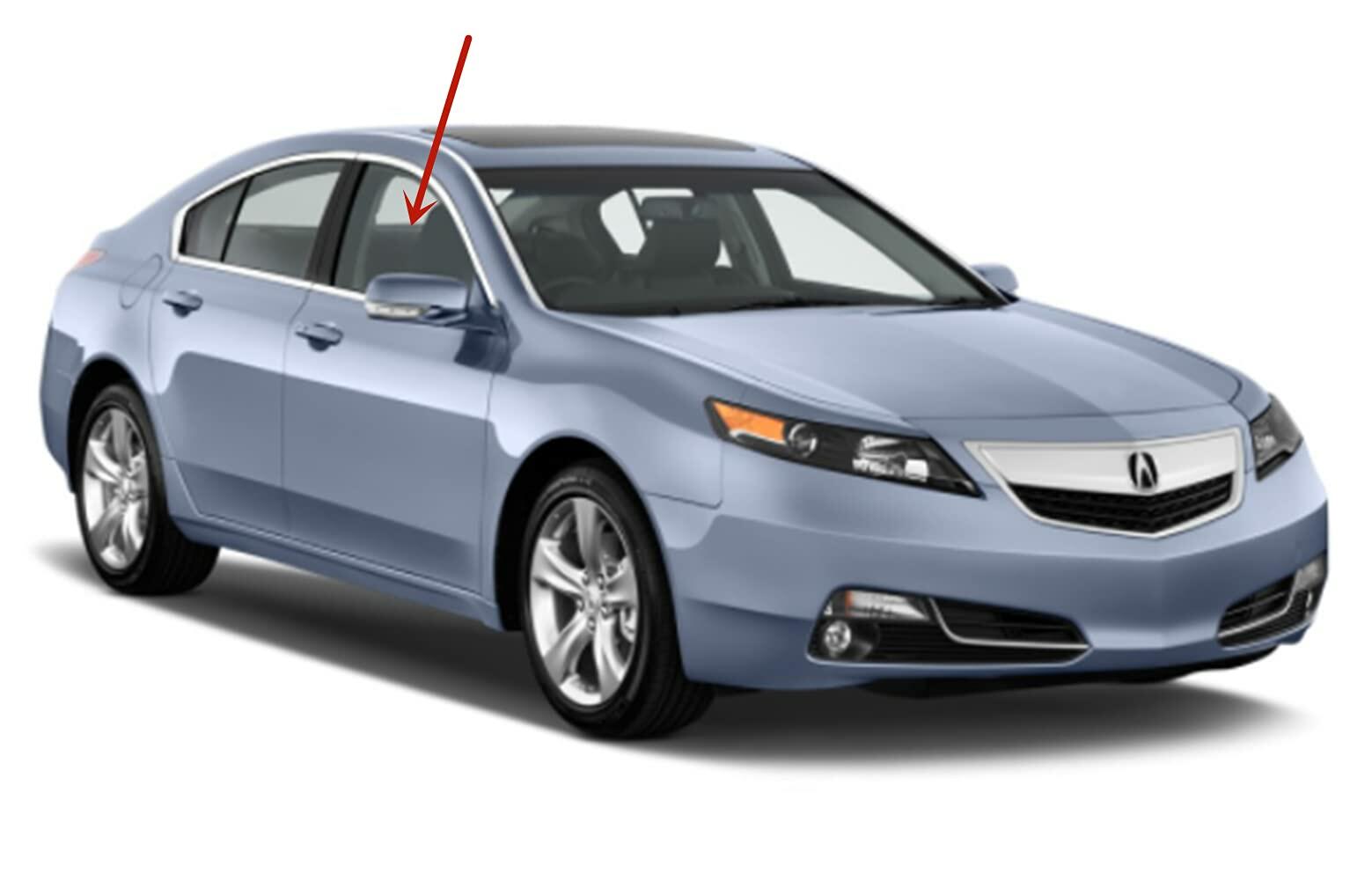 Passenger Right Side Front Door Window Door Glass Compatible with Acura TL 4 Door Sedan 2009-2014 Models