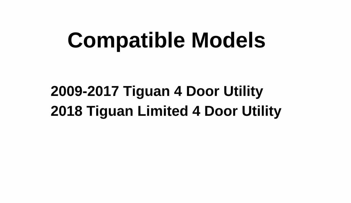 Driver Left Side Rear Door Window Door Glass Compatible with Volkswagen Tiguan 2009-2017 Models / Tiguan Limited 2018 Models
