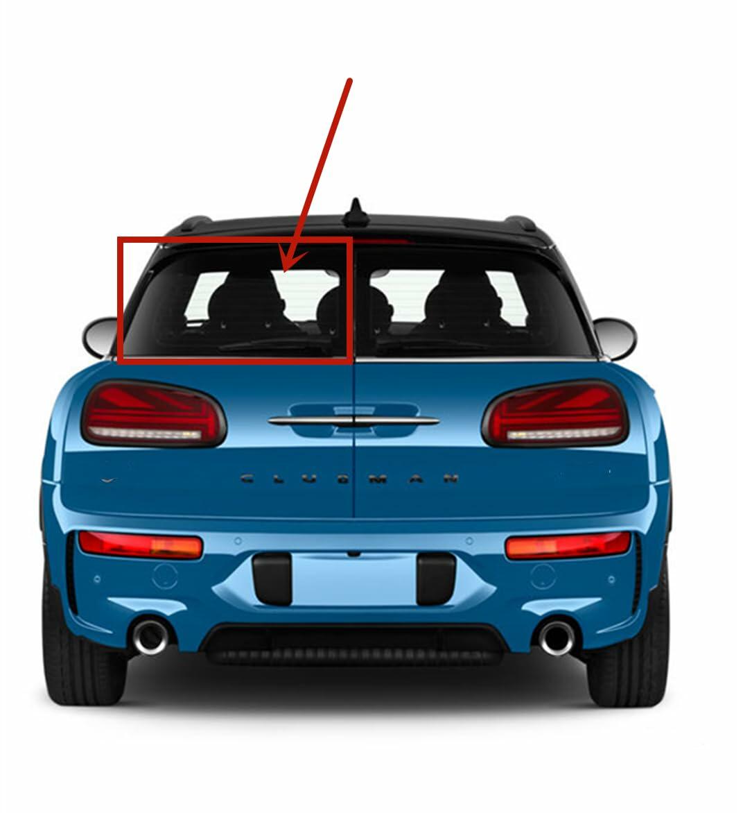 Heated Back Window Back Glass Driver Left Side Compatible with Mini Cooper Clubman Cab 2016-2024 Models