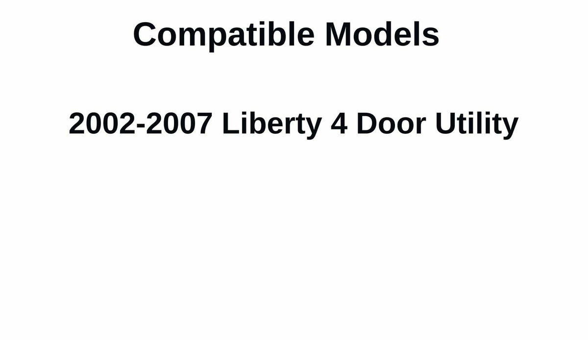 Passenger Right Side Rear Quarter Glass Quarter Window Compatible with Jeep Liberty 2002-2007 Models