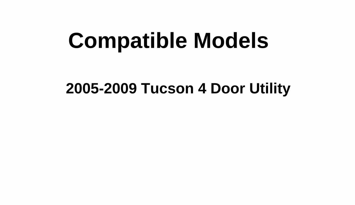Driver Left Side Rear Door Door Glass Compatible with Hyundai Tucson 2005-2009 Models