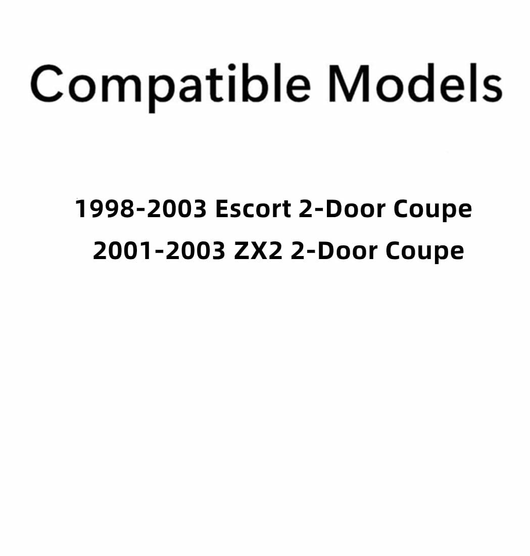 Passenger Right Side Door Widow Glass Compatible with Ford Escort 1998-2003 Models / ZX2 2001-2003 2 Door Coupe