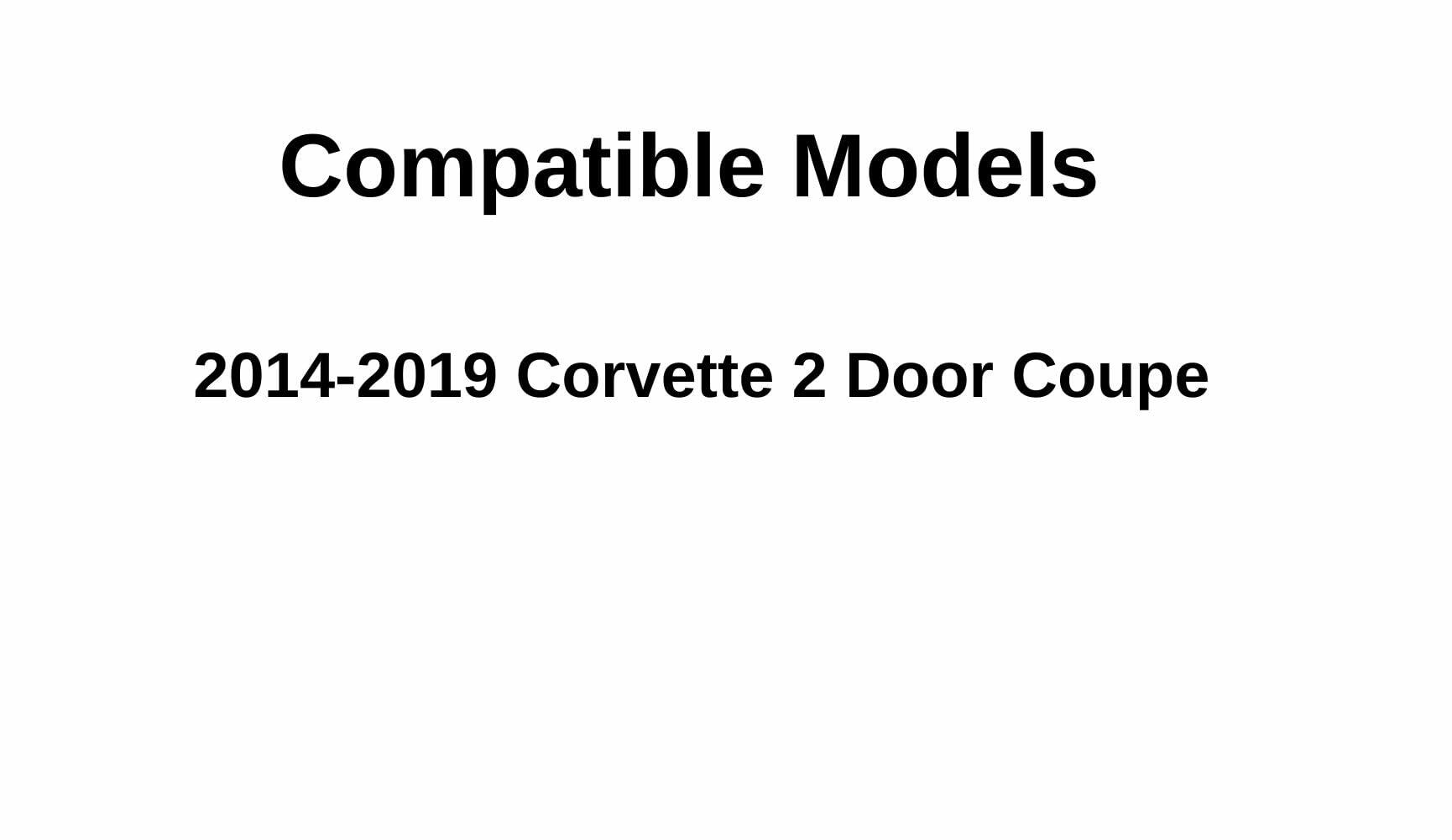 Tempered Driver Left Side Door Window Door Glass Compatible with Chevrolet Corvette 2-Door Coupe 2014-2019 Models