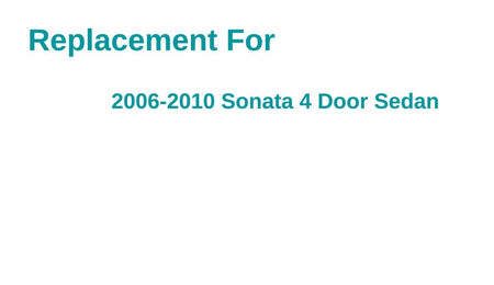 Passenger Right Side Front Door Window Door Glass Compatible with Hyundai Sonata 4 Door Sedan 2006-2010 Models