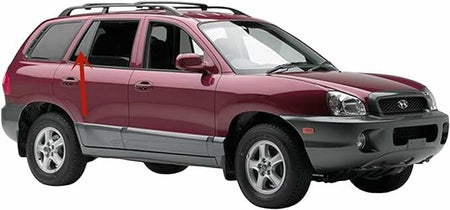 Passenger Right Side Rear Vent Window Vent Glass Compatible with Hyundai Santa Fe 2001-2006 Vehicle Models