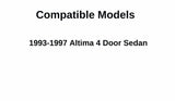 Driver Left Side Front Door Window Door Glass Compatible with Nissan Altima 4 Door Sedan 1993-1997 Models