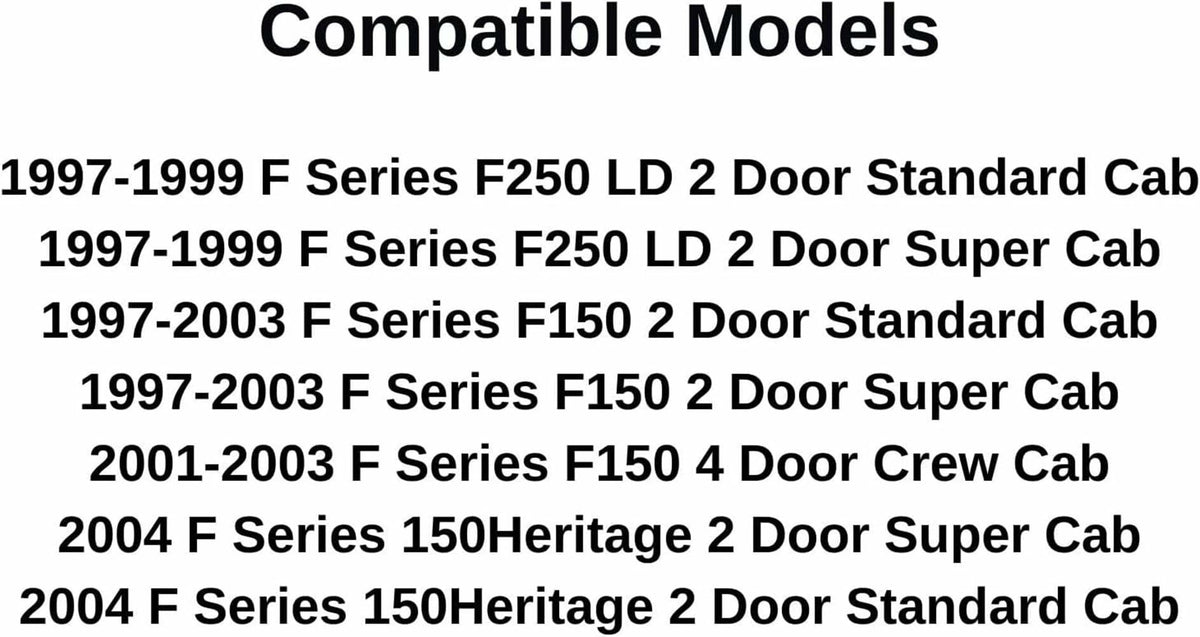 OE Sliding Back Window Back Glass Manual Back Slider Compatible with Ford F150 Pickup 1997-2003 Models/ F250LD (Light Duty Only) 1997-1999 Models/ F150 Heritage 2004 Models