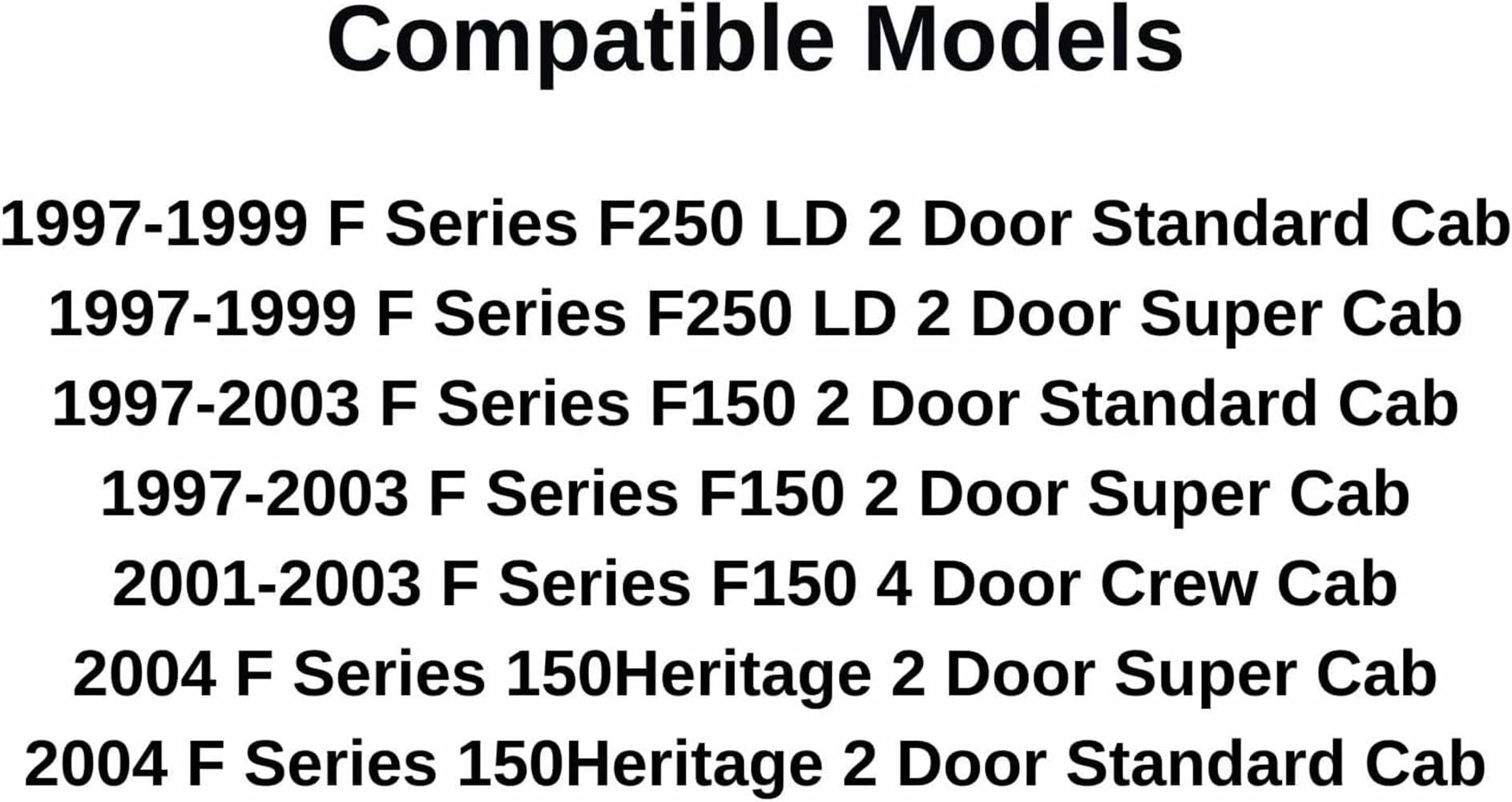OE Sliding Back Window Back Glass Manual Back Slider Compatible with Ford F150 Pickup 1997-2003 Models/ F250LD (Light Duty Only) 1997-1999 Models/ F150 Heritage 2004 Models