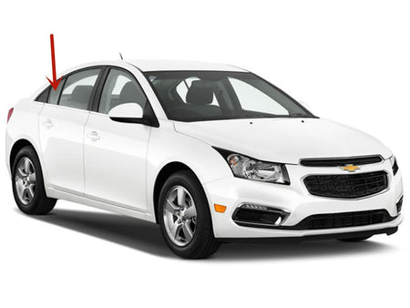 OEM Passenger Right Side Rear Vent Window Vent Glass Compatible with Chevrolet Cruze 2010-2015 / Cruze Limited 2016
