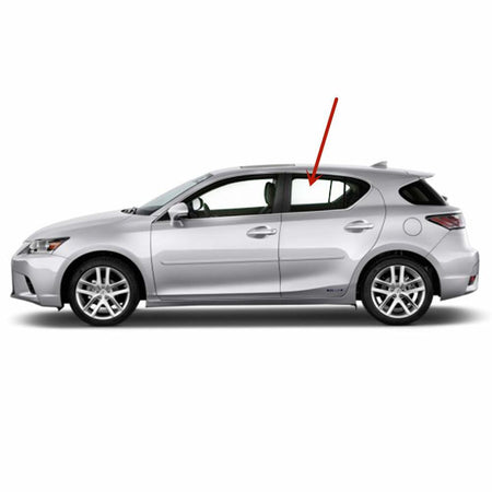 Tempered Glass Only Driver Left Side Rear Door Window Door Glass Compatible with Lexus CT200 CT200h 2011-2018 Models