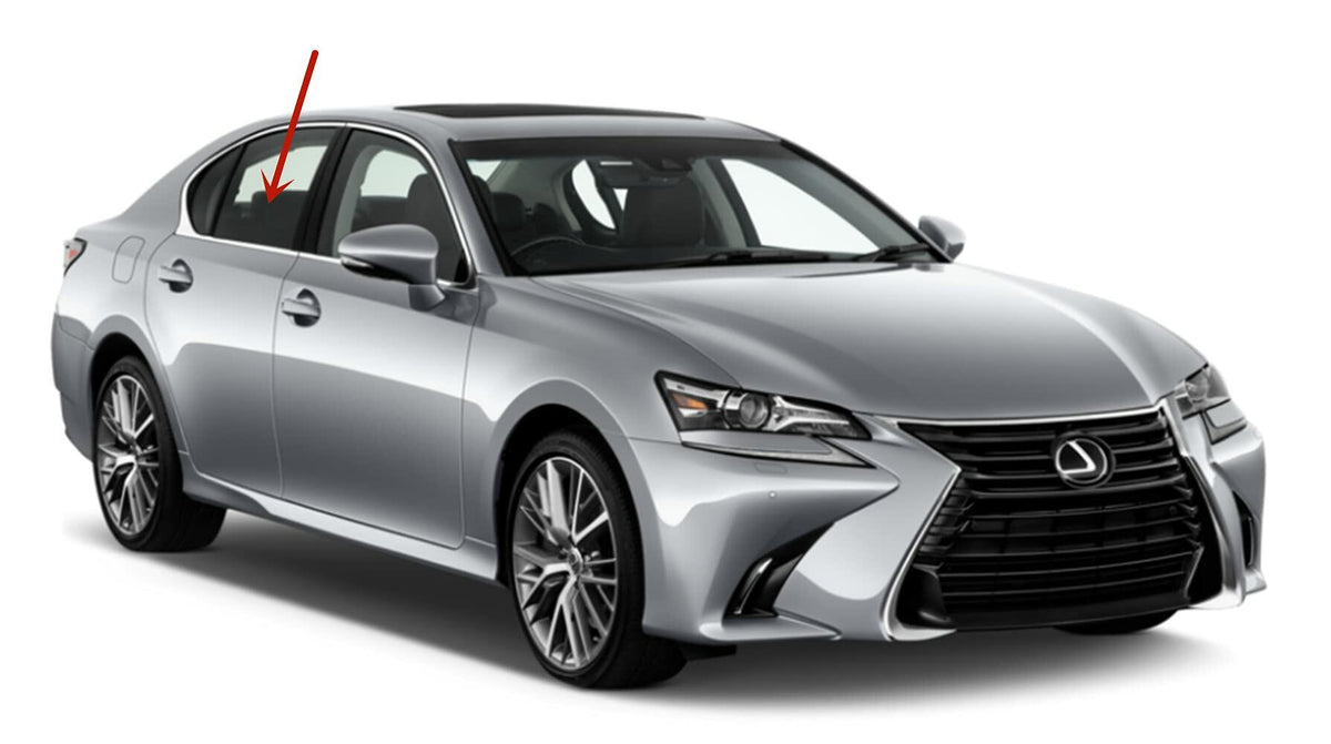 Passenger Right Side Rear Door Window Door Glass Compatible with Lexus GS200t / GS300 / GS350 / GS450h / GS F Sport 2013-2020 Models