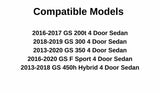 Driver Left Side Front Door Window Door Glass Compatible with Lexus GS200t / GS300 / GS350 / GS450h / GS F Sport 2013-2020 Models