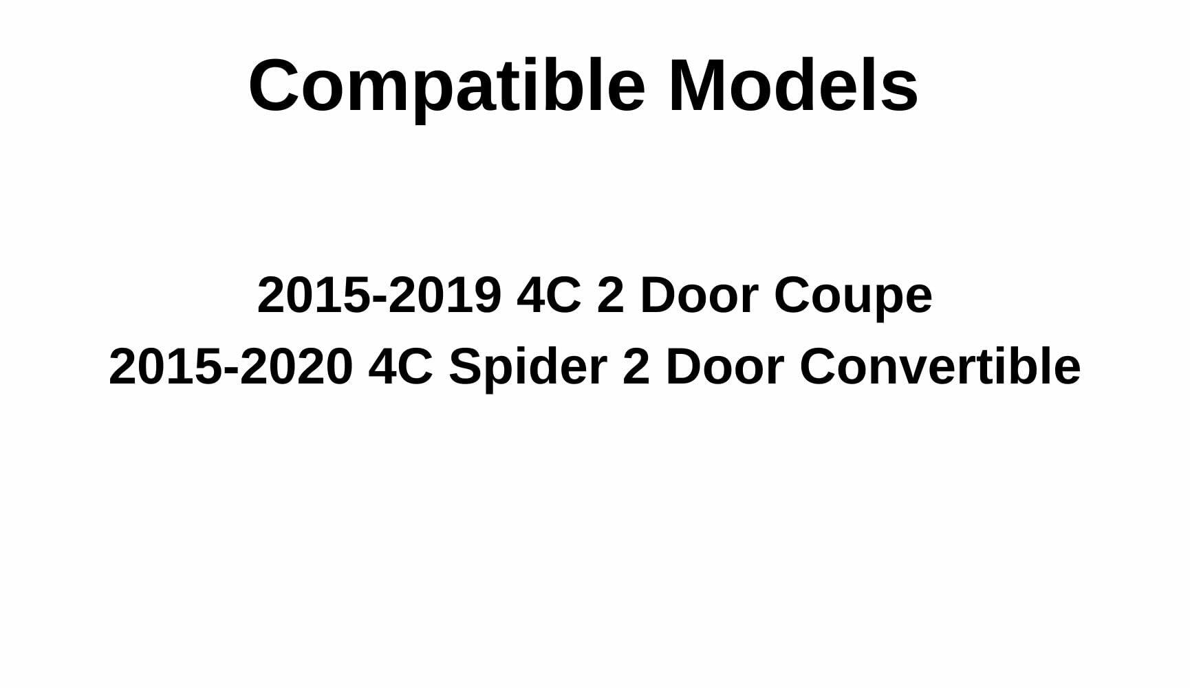 Driver Left Side Door Window Door Glass Compatible with Alfa Romeo 4C / 4C Spider 2015-2020 Models