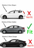 Driver Left Side Front Door Window Door Glass Compatible with Hyundai Elantra 4 Door Sedan 2011-2016 Models