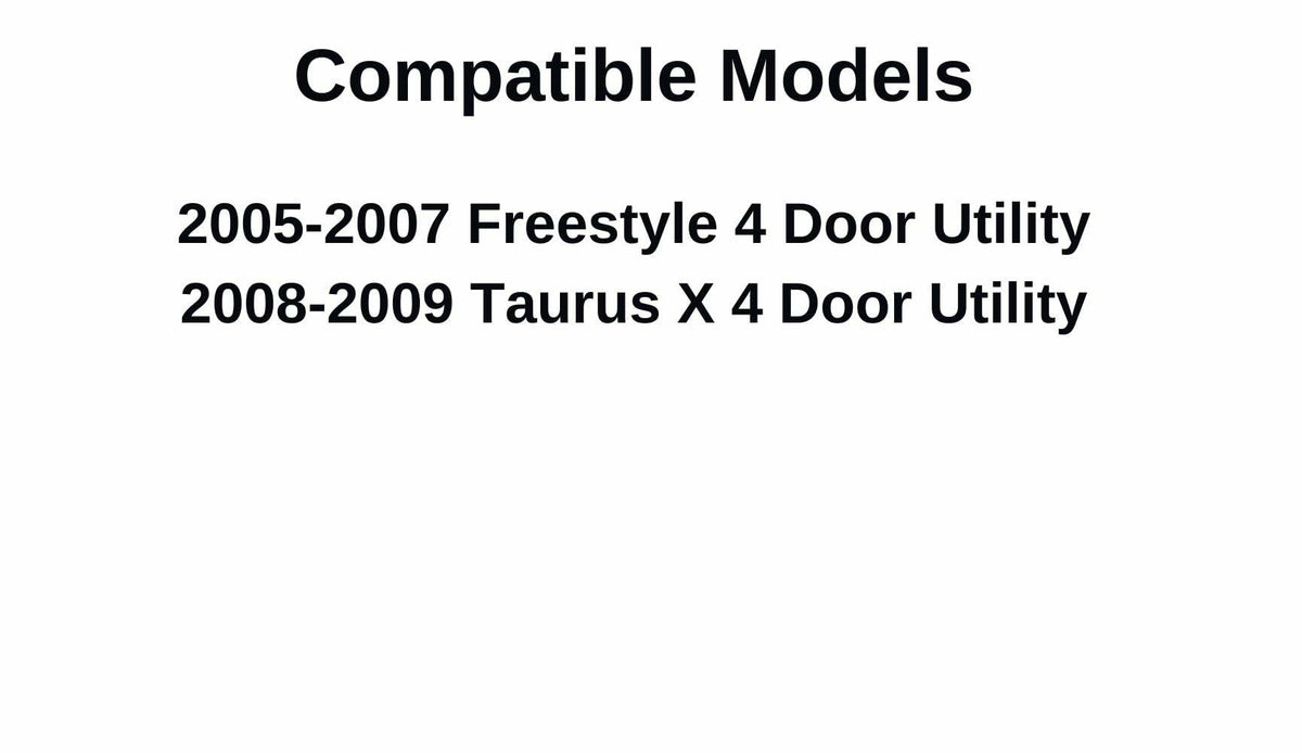 Driver Left Side Rear Door Window Door Glass Compatible with Ford Freestyle 2005-2007 Models/Ford Taurus X 2008-2009 Models