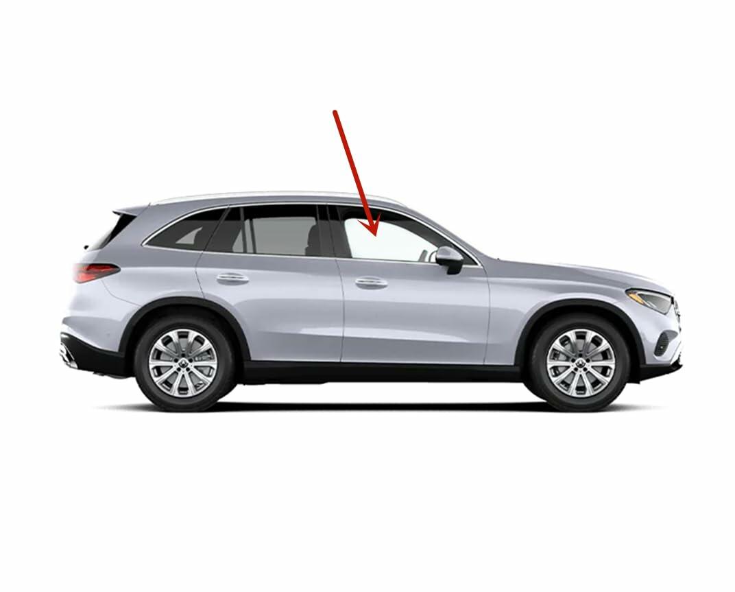 Laminated Passenger Right Side Front Door Window Door Glass Compatible with Mercedes Benz GLC-Class GLC300 GLC43AMG 2023-2024 Models