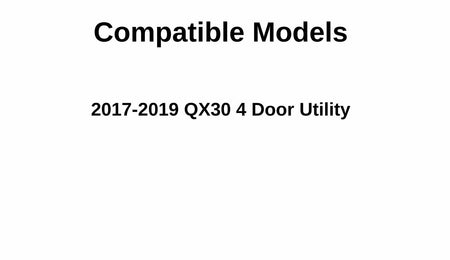 Driver Left Side Rear Door Window Door Glass Compatible with Infiniti QX30 2017-2019 Models