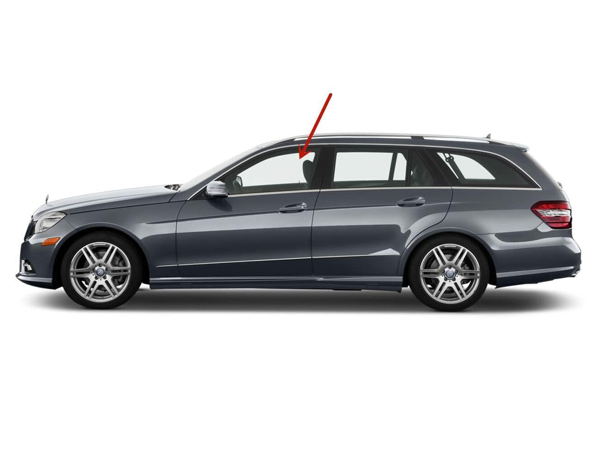 Tempered Driver Left Side Front Door Window Door Glass Compatible with Mercedes Benz E250/E350/E400/E550/E63AMG 4 Door Sedan/Wagon 2010-2016 Models