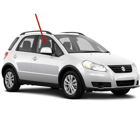 Passenger Right Side Front Door Window Door Glass Compatible with Suzuki SX4 4 Door Hatchback/Sedan 2007-2013 Models