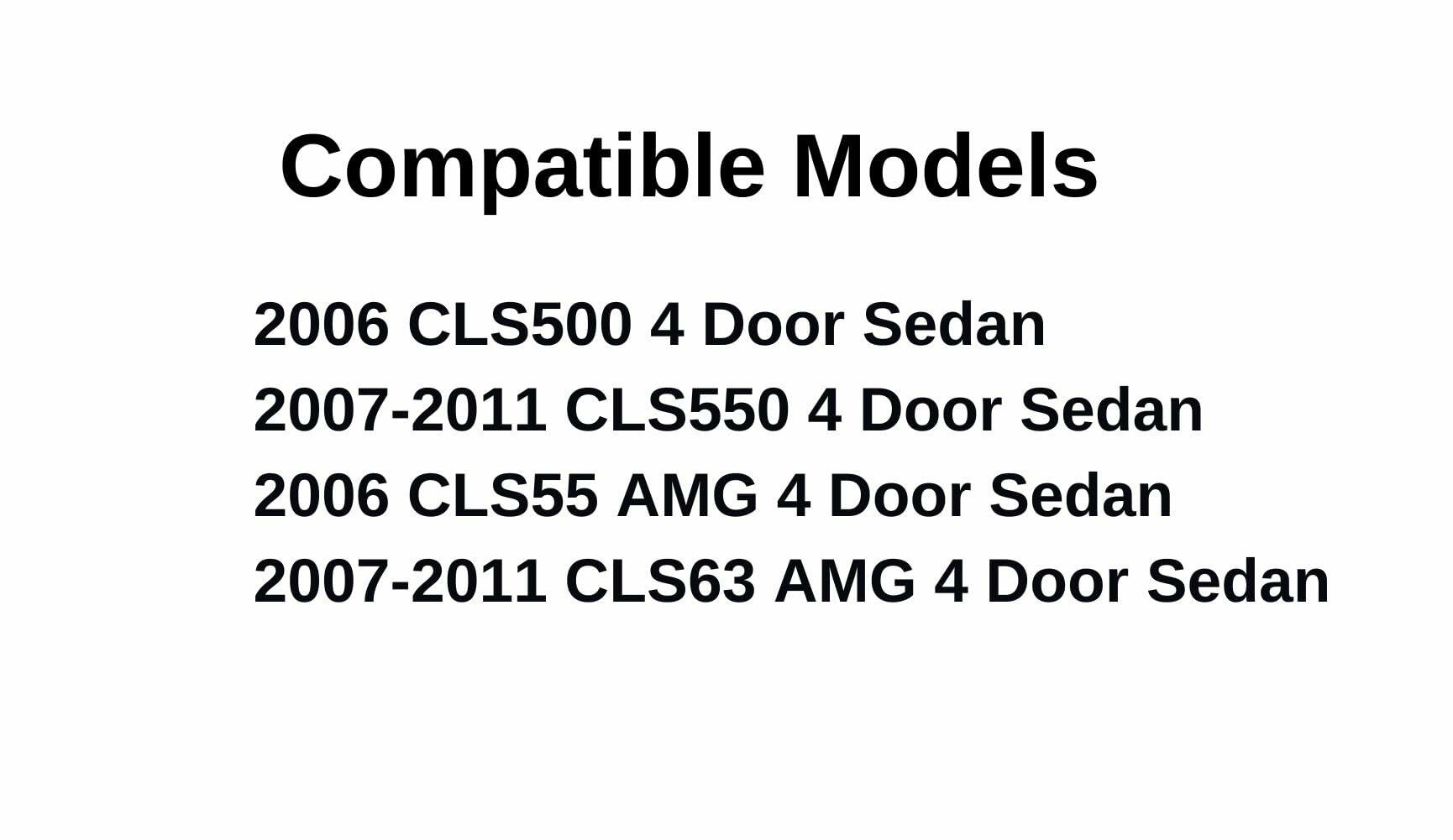 Passenger Right Side Front Door Window Door Glass Compatible with Mercedes Benz CLS500 / CLS550 / CLS55 AMG / CLS63 AMG 2006-2011 Models