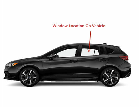 Driver Left Side Rear Door Window Door Glass Compatible with Subaru Impreza 4 Door Hatchback 2017-2023 Models