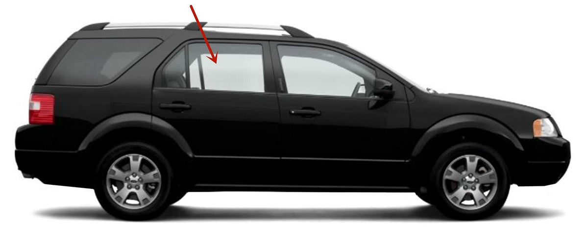 Passenger Right Side Rear Door Window Door Glass Compatible with Ford Freestyle 2005-2007 Models/Ford Taurus X 2008-2009 Models