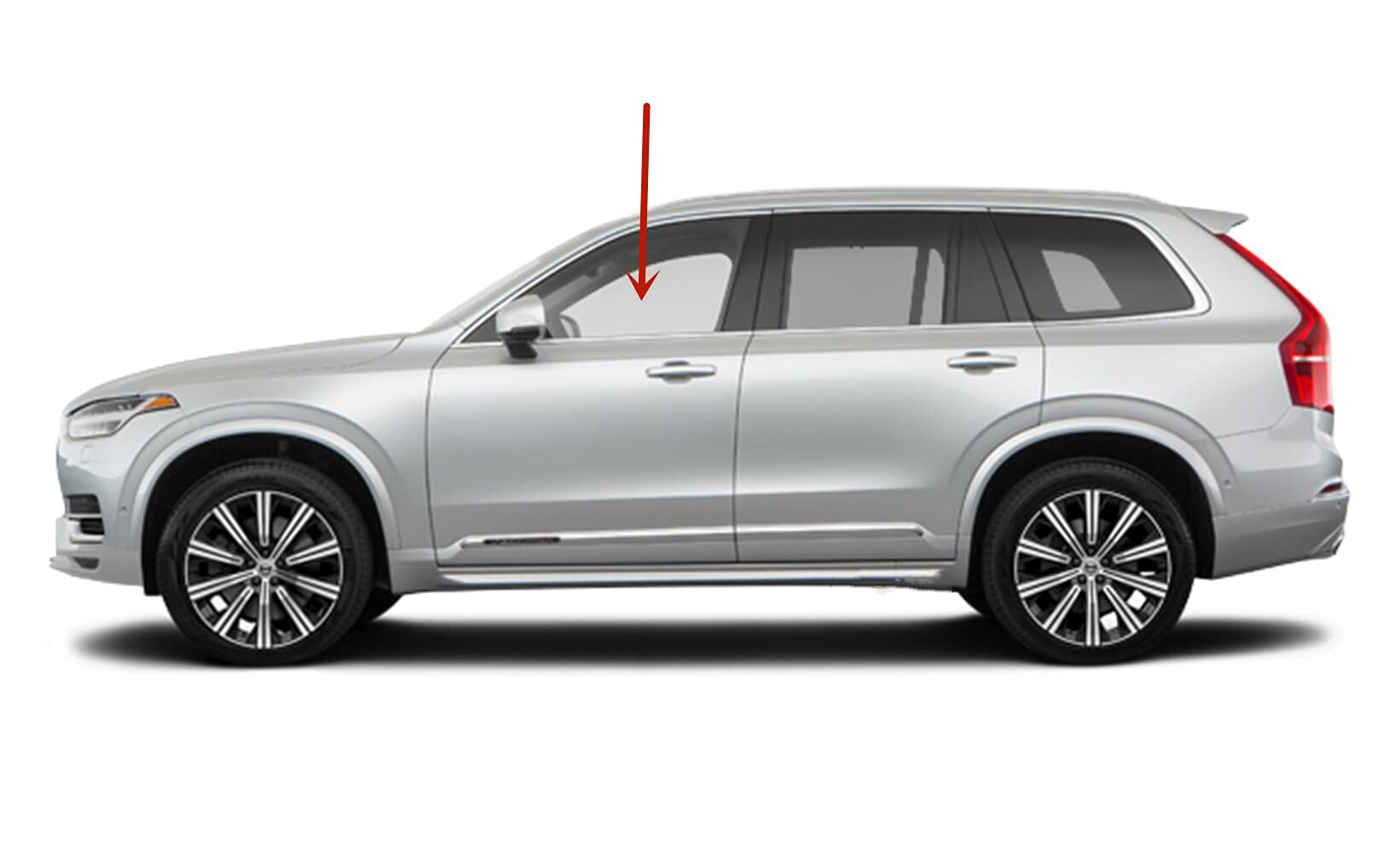 Driver Left Side Front Door Window Door Glass Tempered Compatible with Volvo XC90 2016-2026 Models
