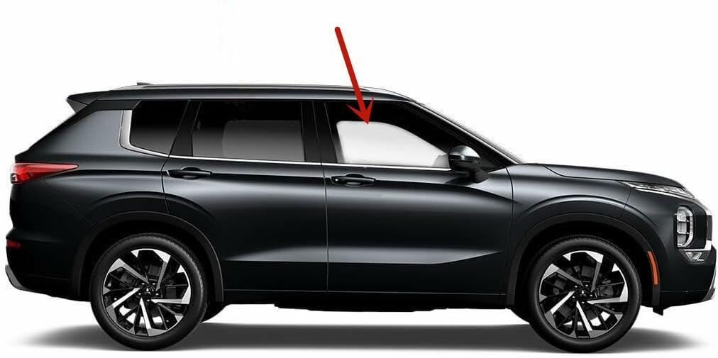 Laminated Passenger Right Side Front Door Window Door Glass Compatible with Mitsubishi Outlander / Outlander PHEV 2022-2025 Models (Not For Outlander Sport)