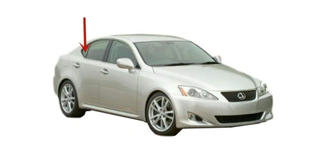 Passenger Right Side Rear Vent Window Vent Glass Compatible with Lexus IS-F 4 Door Sedan 2008-2014 Models