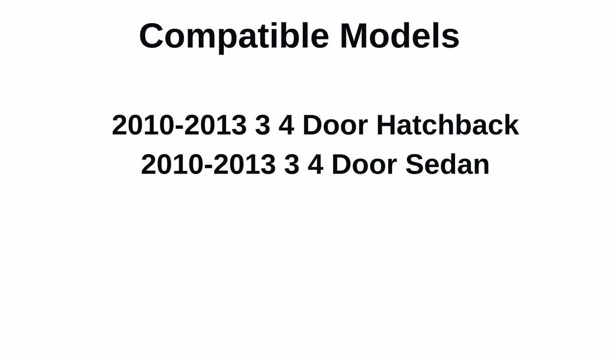 Driver Left Side Front Door Window Door Glass Compatible with Mazda 3 2010-2013 Models