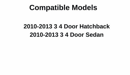 Driver Left Side Front Door Window Door Glass Compatible with Mazda 3 2010-2013 Models