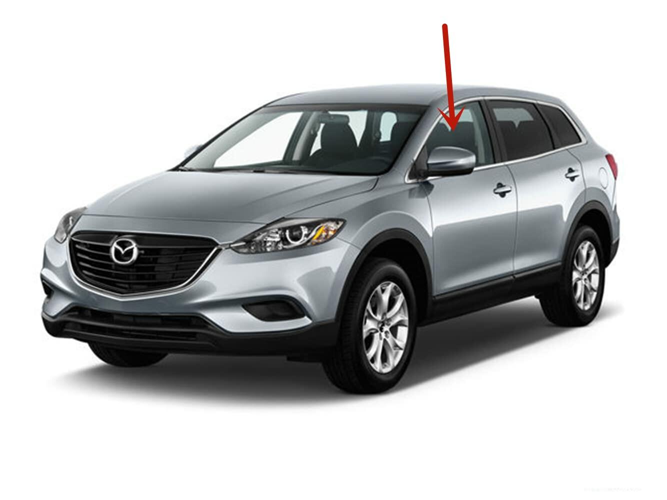 Driver Left Side Front Door Window Door Glass Compatible with Mazda CX-9 2007-2015 Models