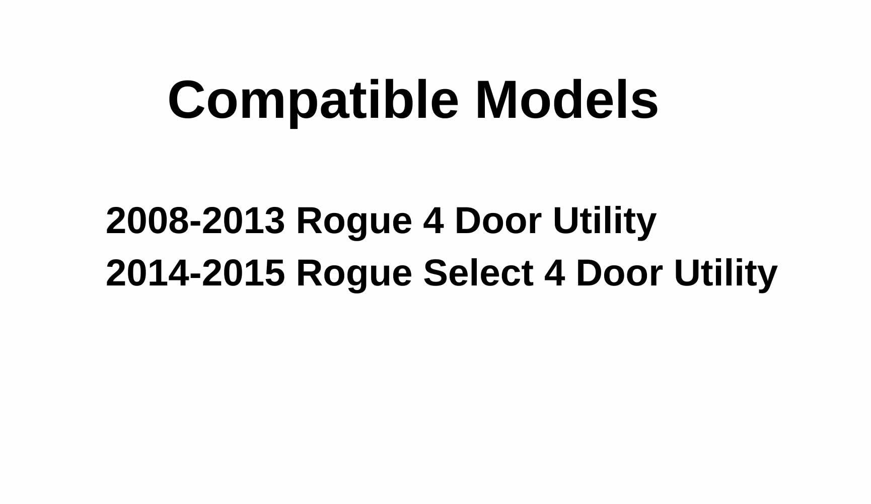 Driver Left Side Quarter Window Quarter Glass Compatible with Nissan Rogue 2008-2013 / Rogue Select 2014-2015 Models