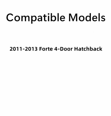 OEM Passenger Right Side Rear Door Window Door Glass Compatible with Kia Forte 4 Door Hatchback 2011-2013 Models