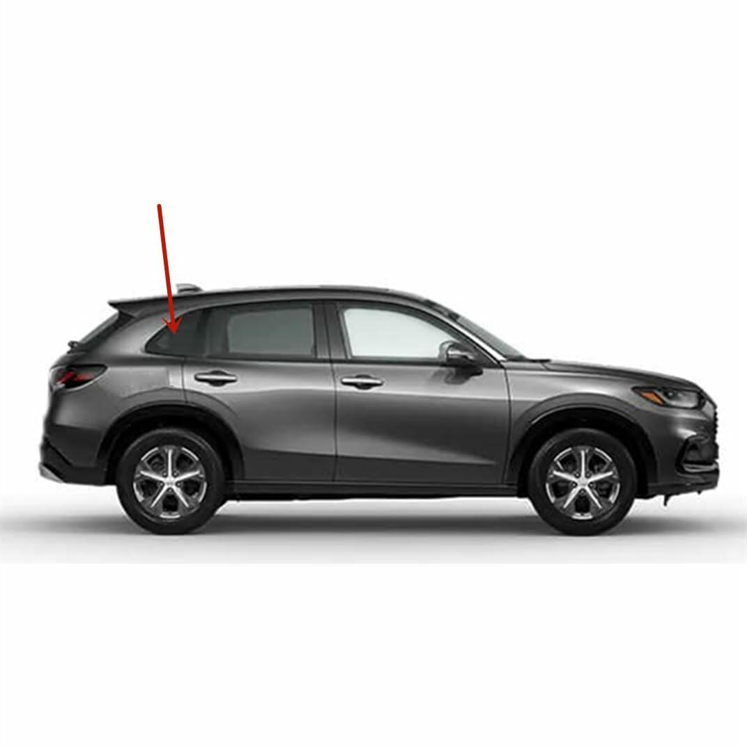 Tempered Factory Privacy Tinted Passenger Right Side Quarter Window Quarter Glass Compatible with Honda HR-V 2023-2026 Models