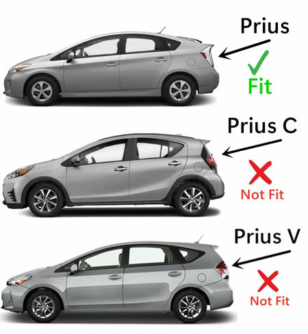 Driver Left Side Rear Door Window Door Glass Compatible with Toyota Prius 4 Door Hatchback 2010-2015 Models