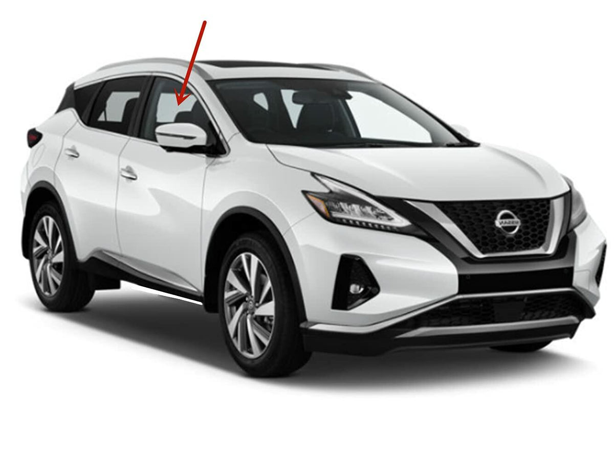 Tempered Passenger Right Side Front Door Window Door Glass Compatible with Nissan Murano 2015-2024 Models