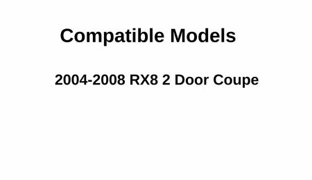 Passenger Right Side Front Door Window Door Glass Compatible with Mazda RX8 2 Door Coupe 2004-2008 Models