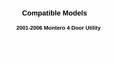 Passenger Right Side Rear Vent Glass Vent Window Compatible with Mitsubishi Montero 2001-2006 Models