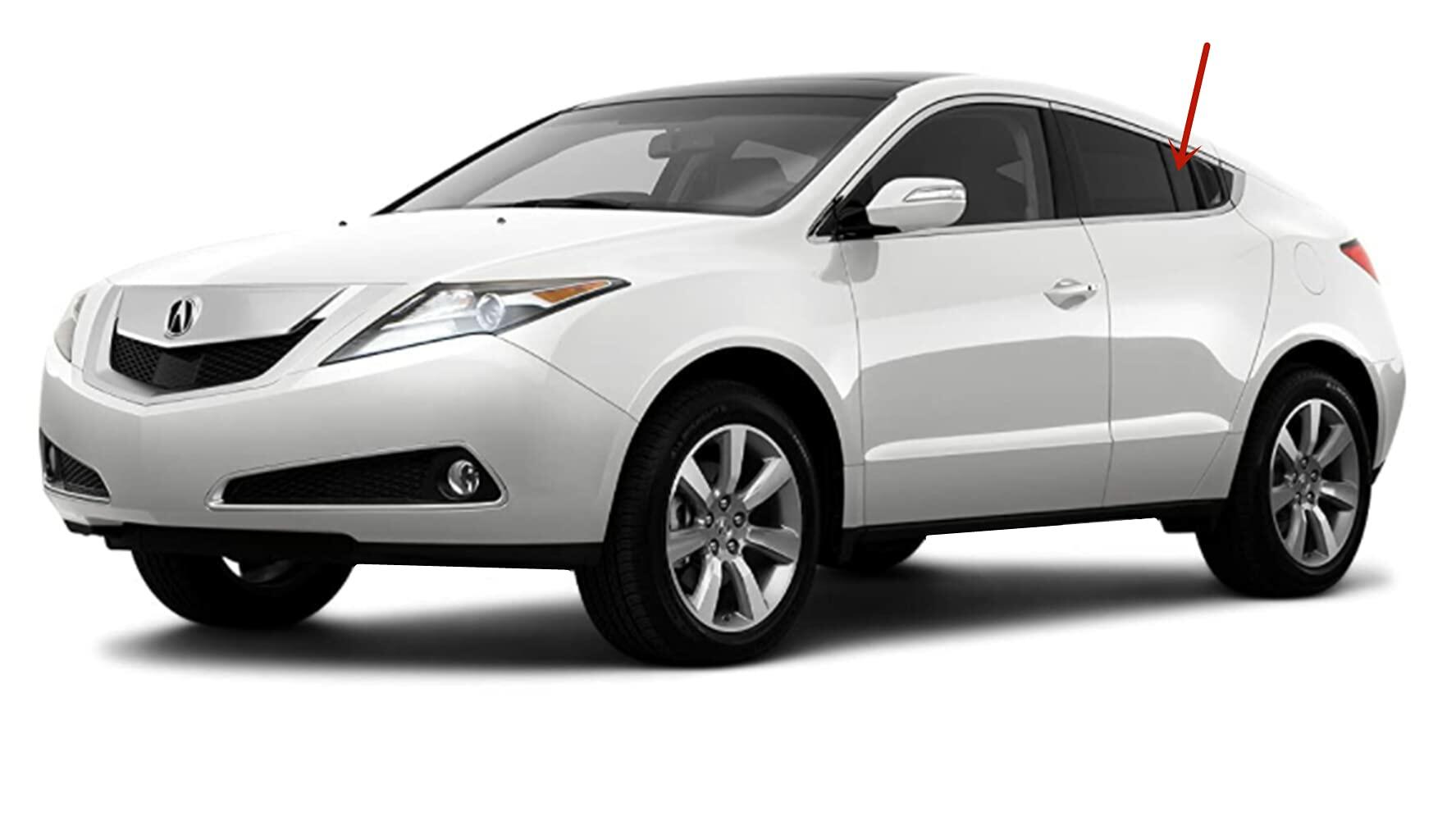 Driver Left Side Rear Vent Window Vent Glass Compatible with Acura ZDX 2010-2013 Models