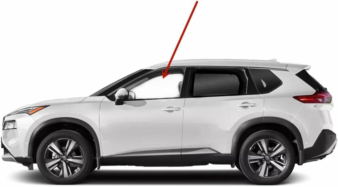 Tempered Driver Left Side Front Door Window Door Glass Compatible with Nissan Rogue 2021-2026 Models (Not For Rogue Sport)