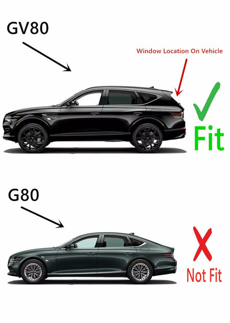 Heated Rear Tailgate Liftgate Back Window Back Glass Compatible with Genesis GV80 2021-2024 Models