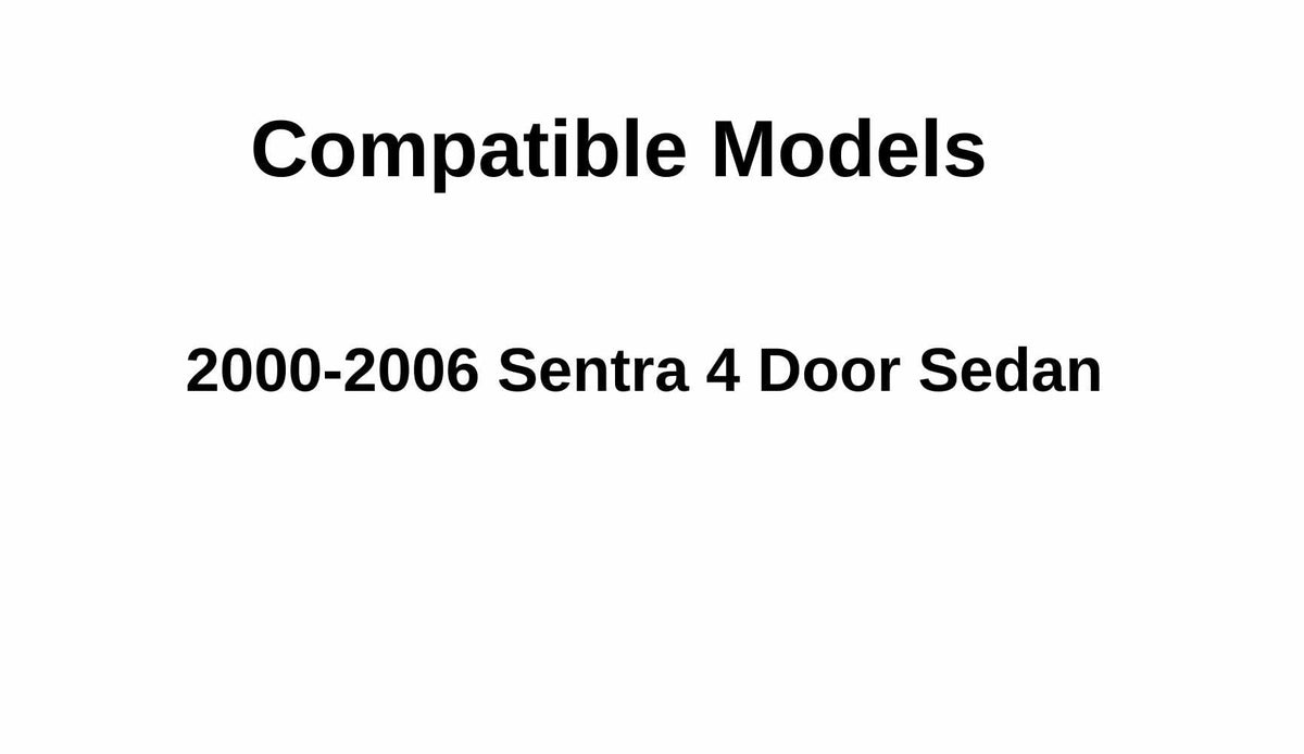 Driver Left Side Rear Vent Glass Compatible with Nissan Sentra 4 Door Sedan 2000-2006 Models