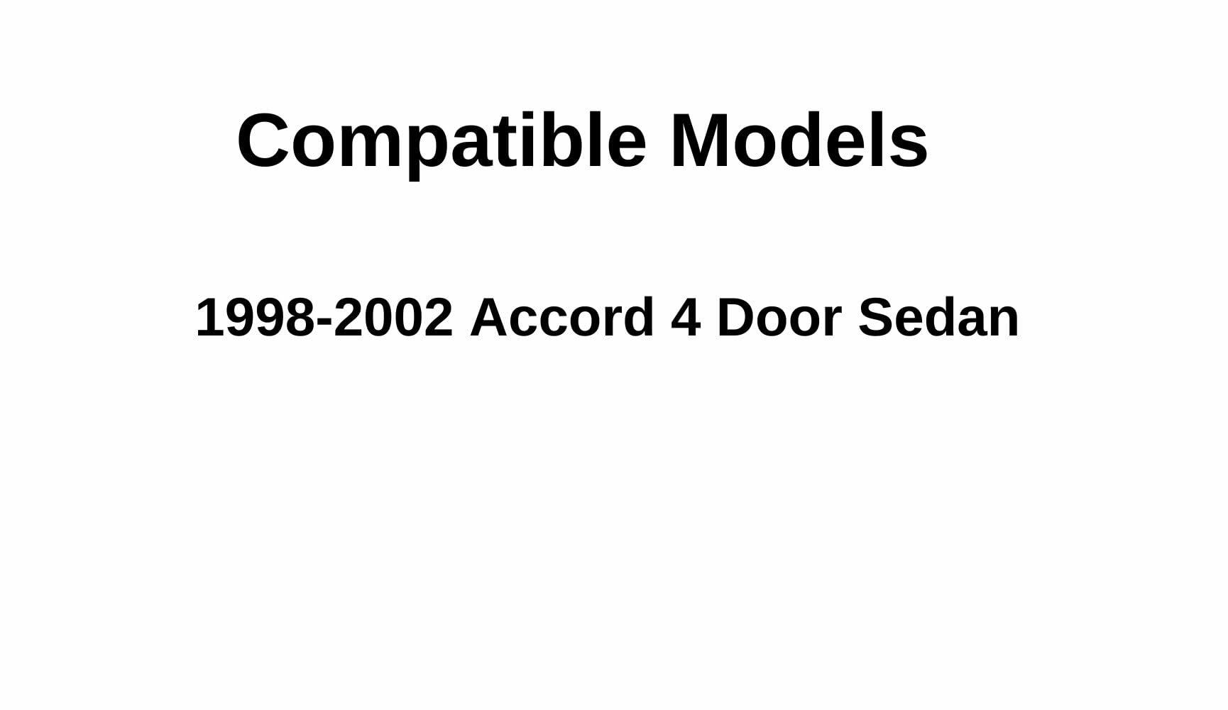 Driver Left Side Rear Vent Window Vent Glass Compatible with Honda Accord 4 Door Sedan 1998-2002 Models