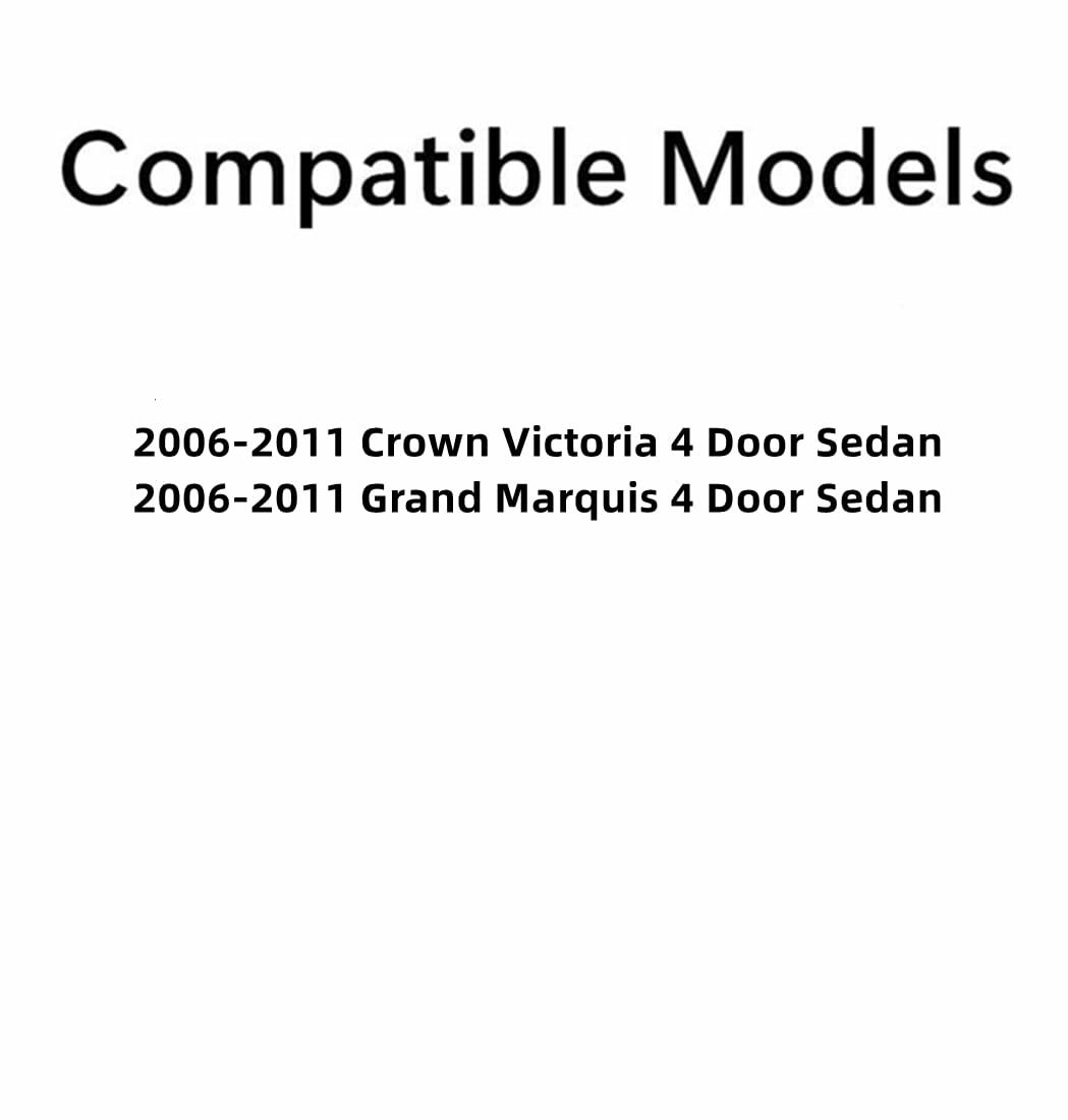 Heated Back Window Back Glass Compatible with Ford Crown Victoria/Mercury Grand Marquis 2006-2011 Models