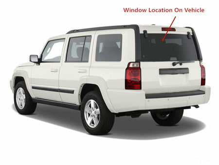 Heated W/ Hardware Back Tailgate Window Back Glass Compatible with Jeep Commander 2006-2011 Models