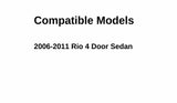Heated Back Window Back Glass Compatible with Kia Rio 4 Door Sedan 2006-2011 Models
