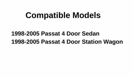 Driver Left Side Front Door Window Door Glass Compatible with Volkswagen Passat 1998-2005 Models