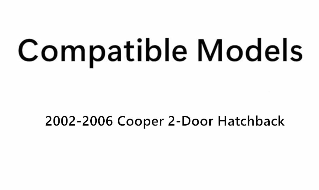 Driver Left Side Quarter Window Quarter Glass Compatible with Mini Cooper 2 Door Hatchback 2002-2006 Models