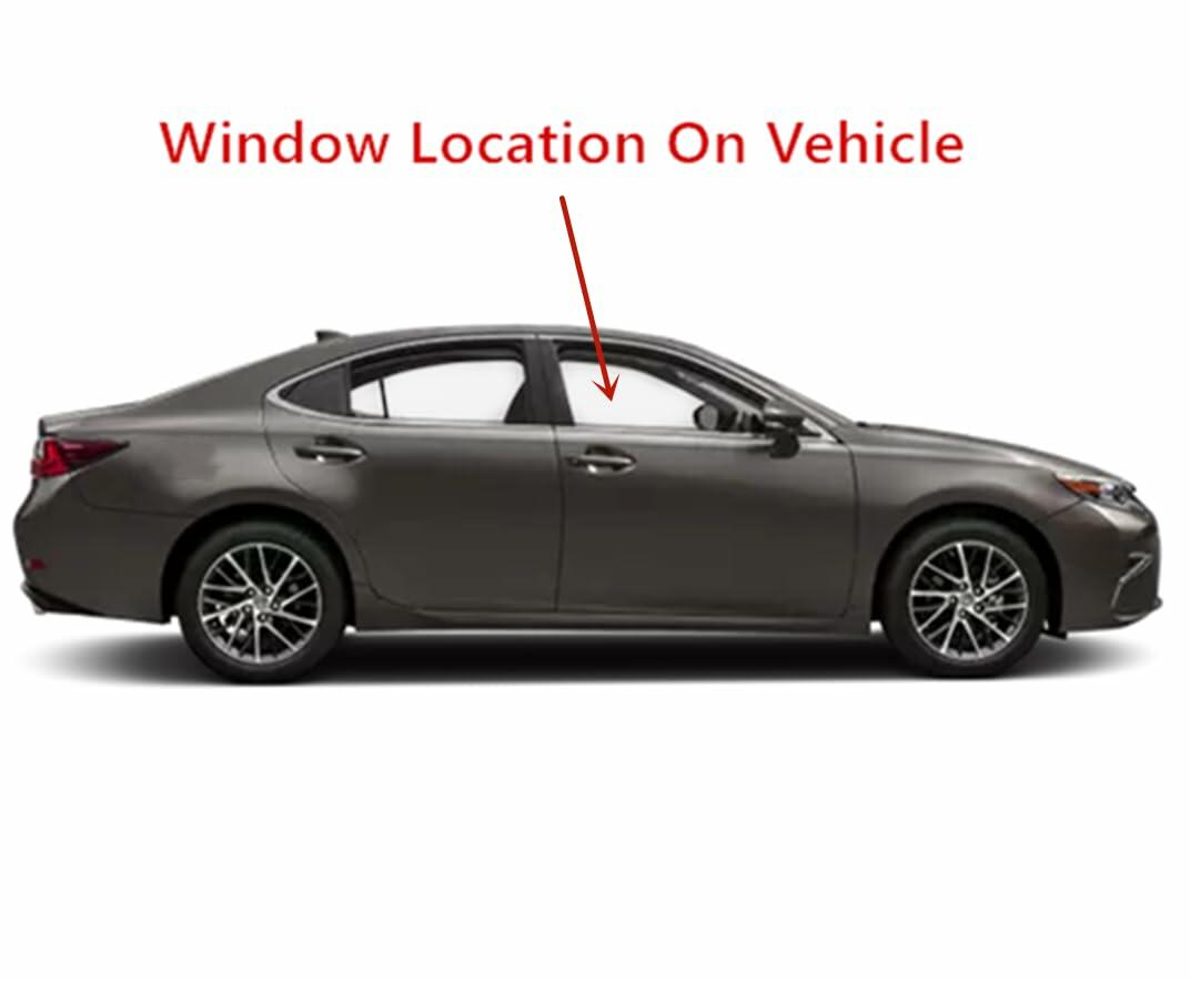 Laminated Passenger Right Side Front Door Window Door Glass Compatible with Lexus ES350 / ES300h 2013-2018 Models